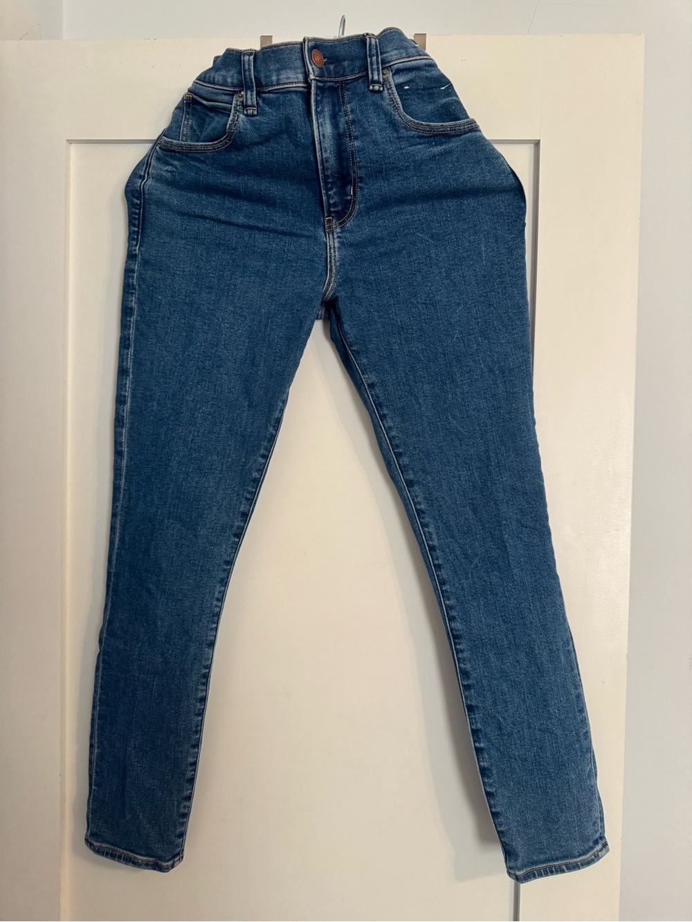 Abercrombie & Fitch High-Rise Skinny Jeans - Medium Blue Denim